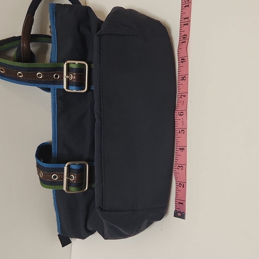 American Eagle Dark Blue Nylon/Cotton Canvas Tote Bag - Picture 8 of 13